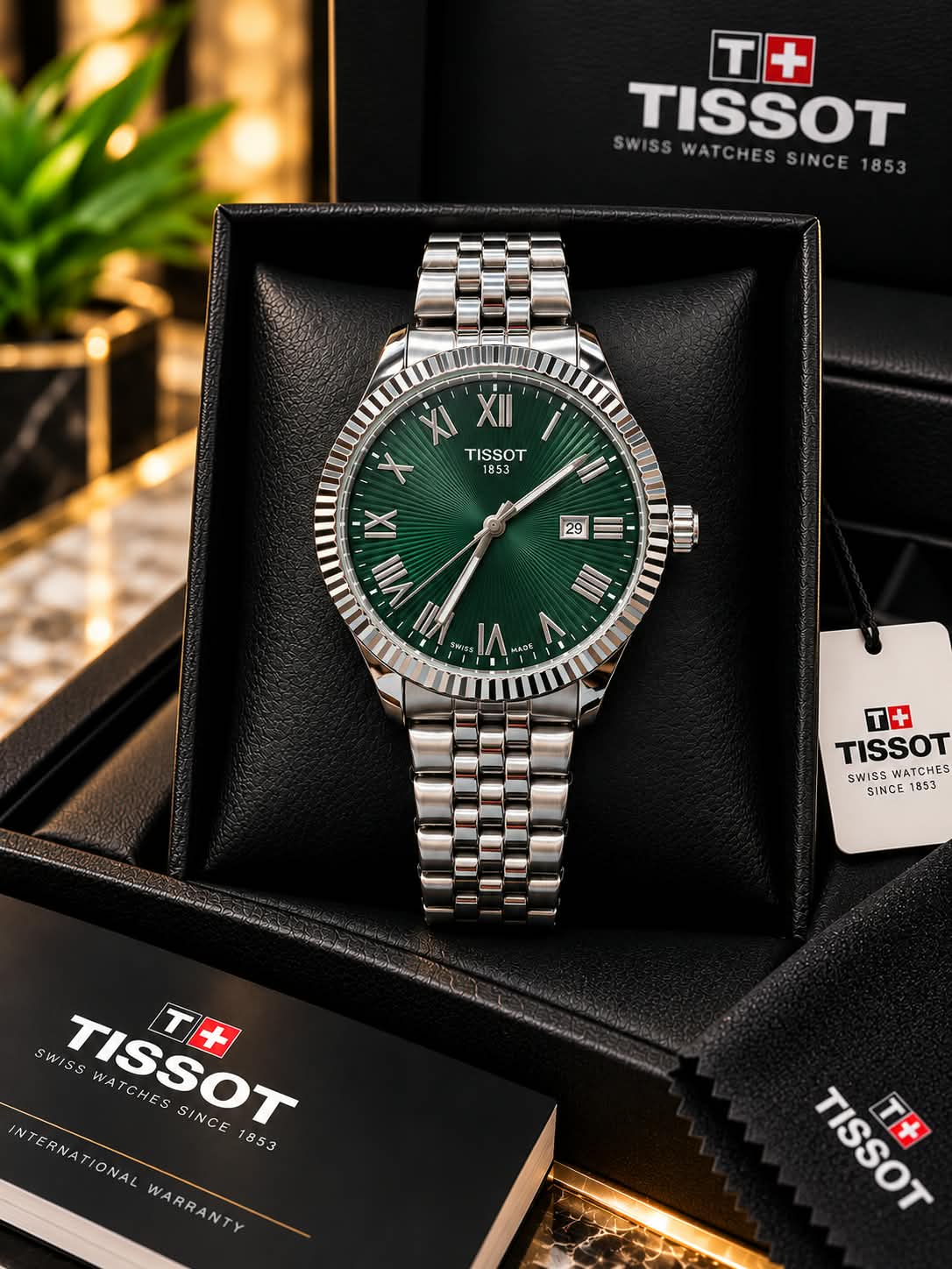 Premium Tissot Style Men’s Watch – Elegant Stainless Steel Wristwatch